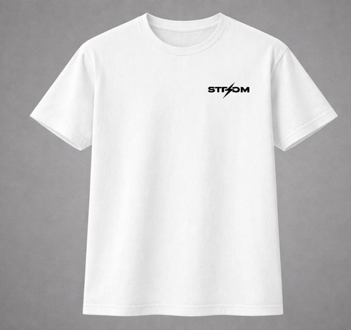 Tee shirt blanc 100% coton brodé